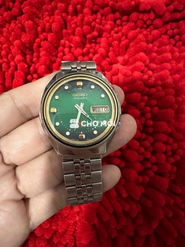 đồng hồ xưa mặt xanh lá automatic