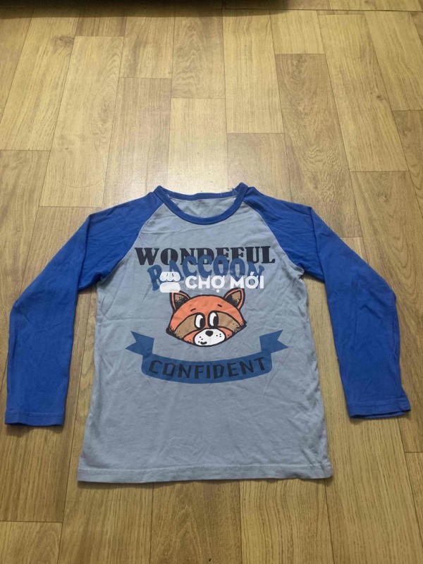 Áo thun dài tay bé trai Cotton