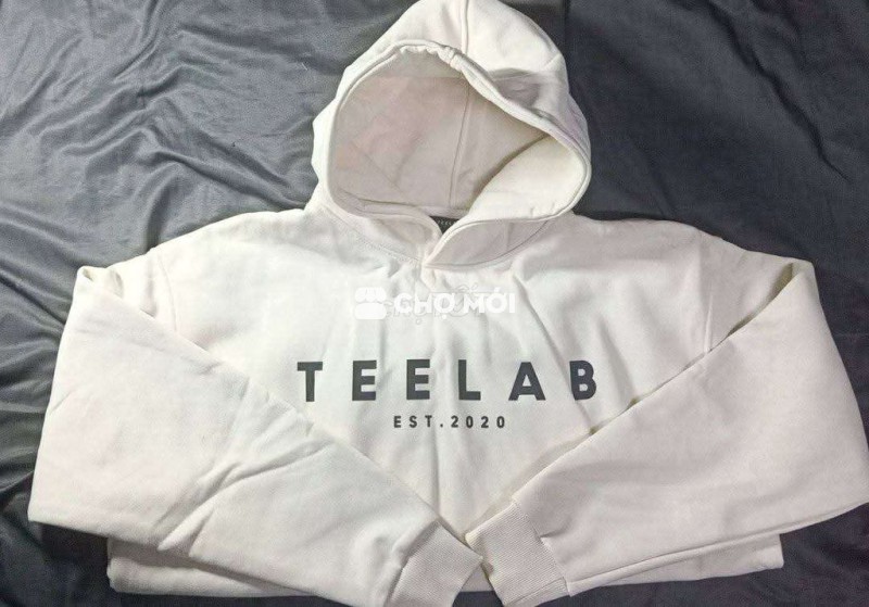 Áo hoodie TEELAB Unisex Trắng size L
