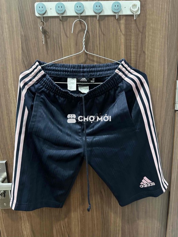 Quần đùi  2 hand Adidas Nam Đen size S