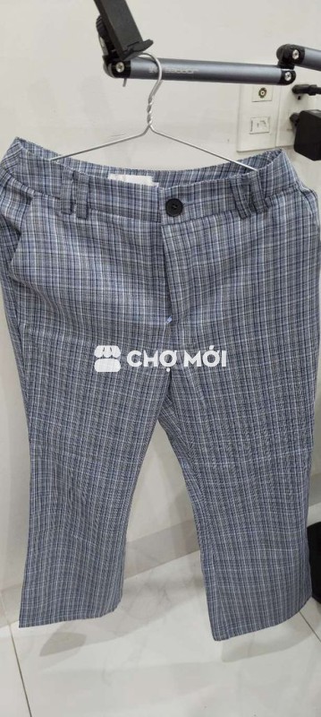 Quần tây JP Fashion Nữ Xám kẻ sọc size M