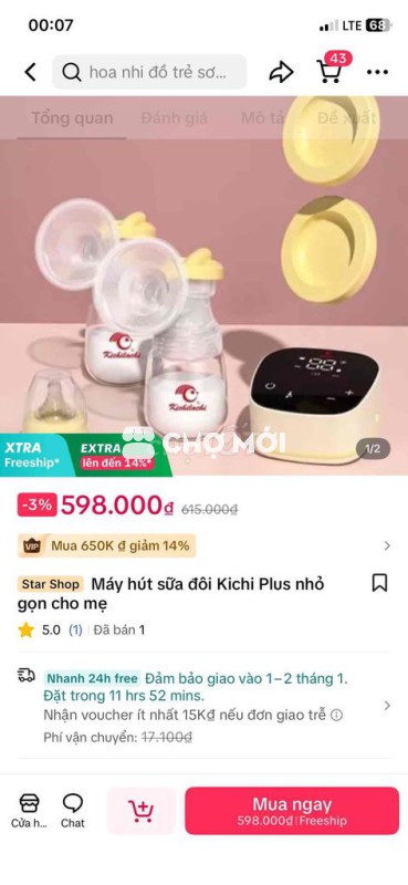 máy hút sữa kichi