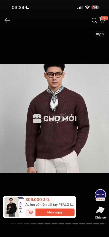 áo len pealo