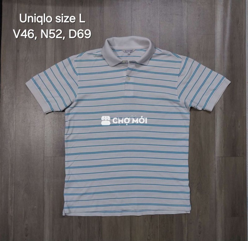 Áo Polo Uniqlo sợi gai mới tinh size L