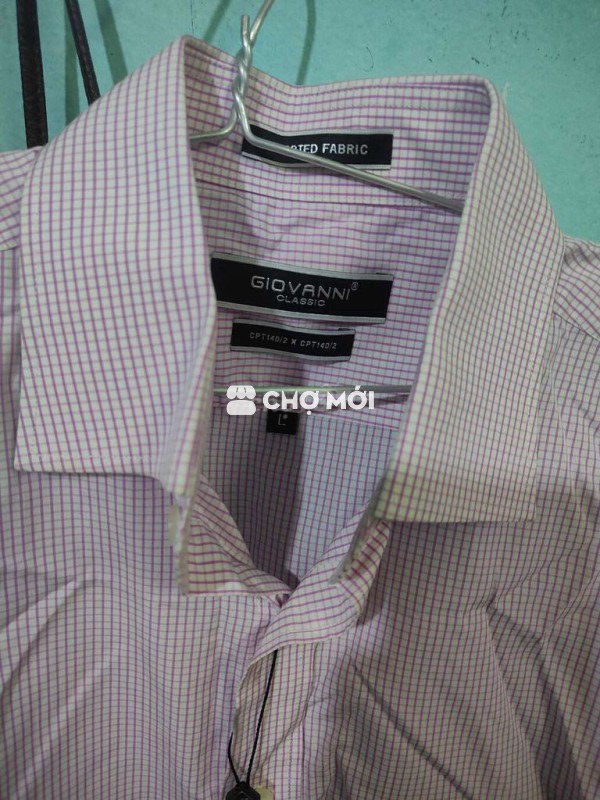 Áo sơ mi Giovanni Nam Hồng Vải