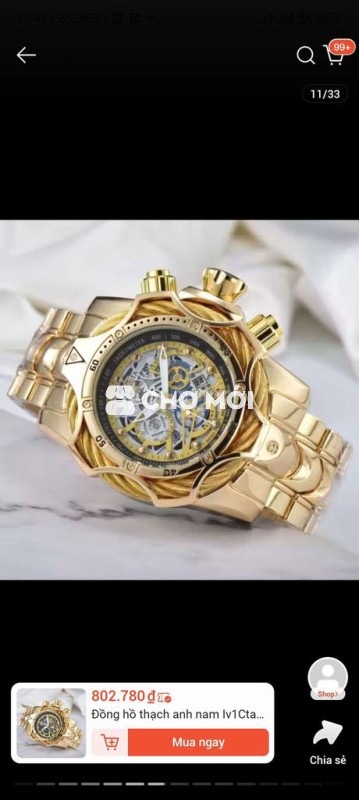 Đồng hồ đeo tay Nam full hộp