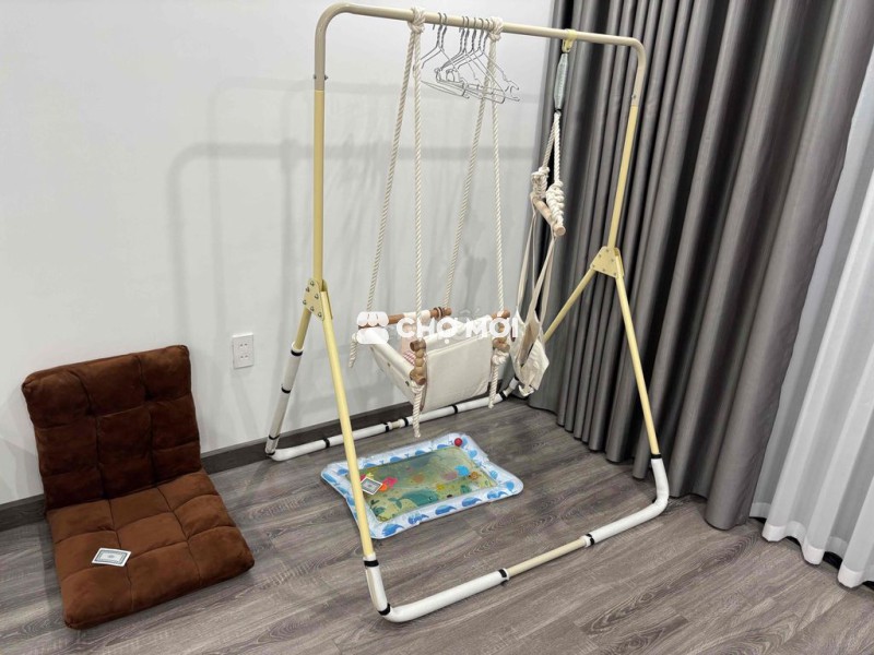 Khung nhún xích đu Trẻ em Kim loại Vải