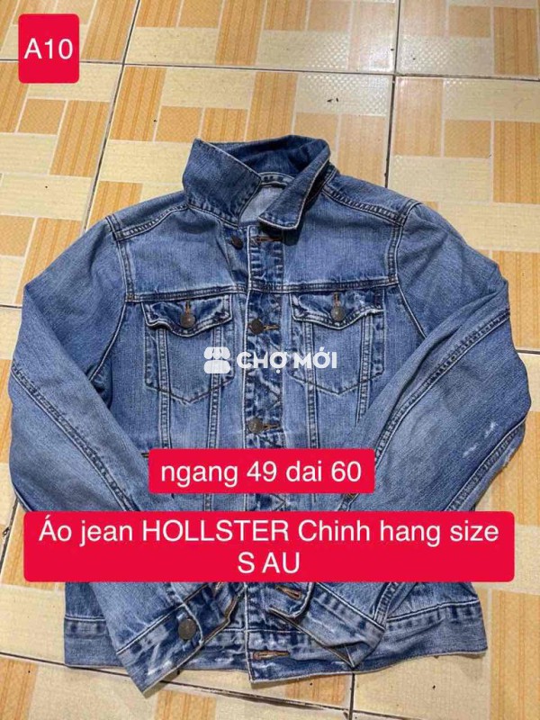 Áo khoác Jean Hollister Nữ size S