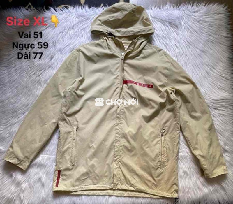 Áo khoác nam Prada Vải dù XL