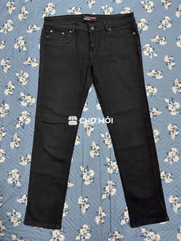 Quần jeans nam Tommy Hilfiger Đen size 34