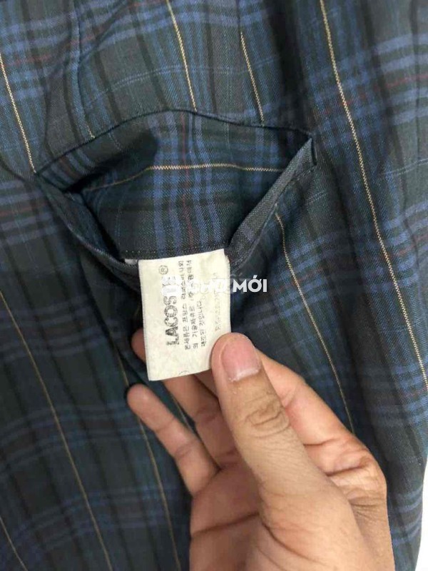 Quần tây nam Lacoste kẻ sọc