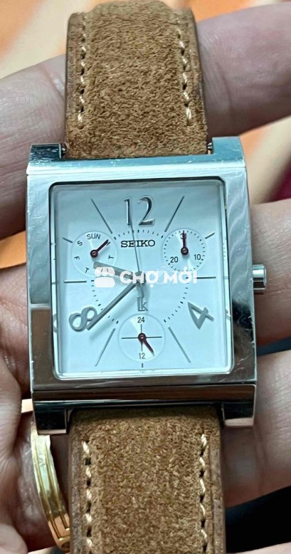 Đồng hồ Seiko 6 kim phom tank