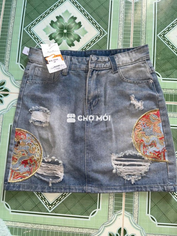 Chân váy jean size M