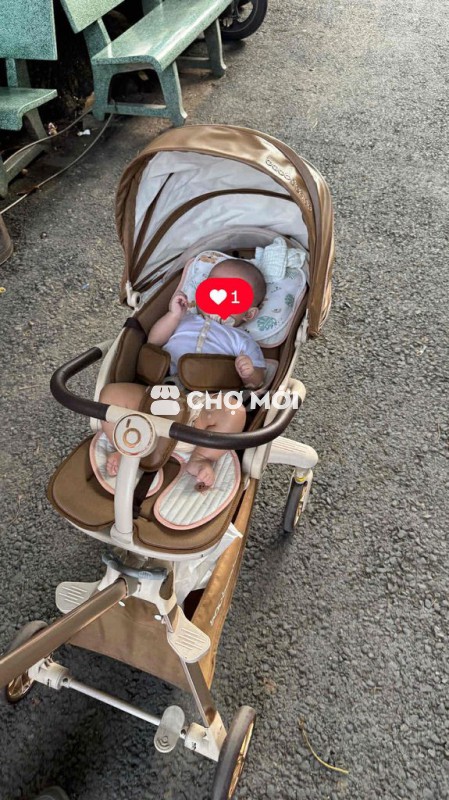Xe đẩy em bé Baobaobao V16 Nâu