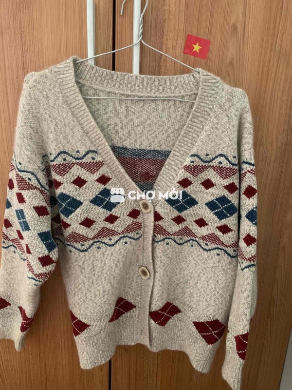 Áo cardigan nữ len thổ cẩm