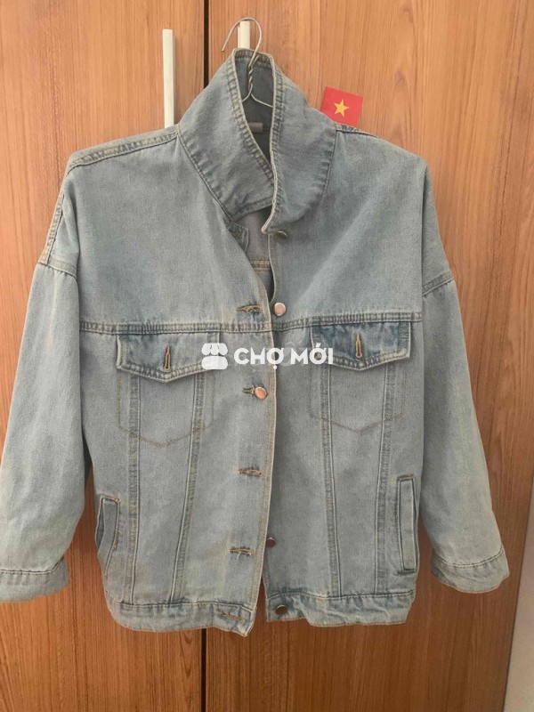 Áo khoác Nữ Bò Xanh nhạt