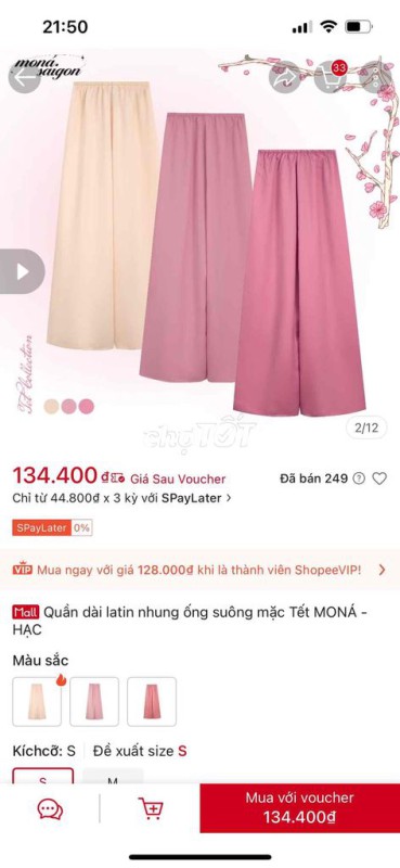 Quần dài Nhung ống suông Nữ