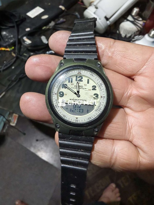 Đồng hồ Casio AW-80 Nam Nhựa Xanh