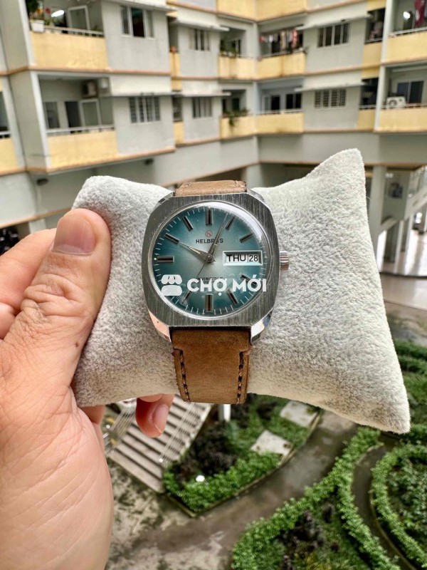 Helbros vintage dial Blue 36mm