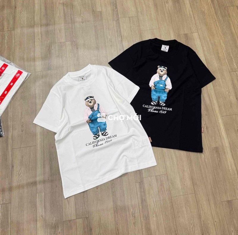 Áo Phông Gấu in lụa ( hàng có sẵn)