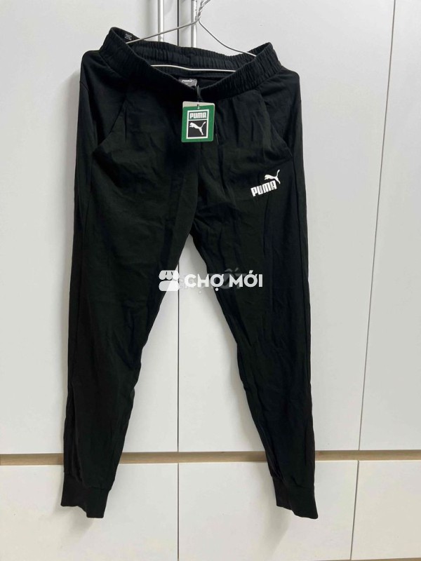 Quần jogger Puma Nỉ cotton Nam size M, Chính hãng