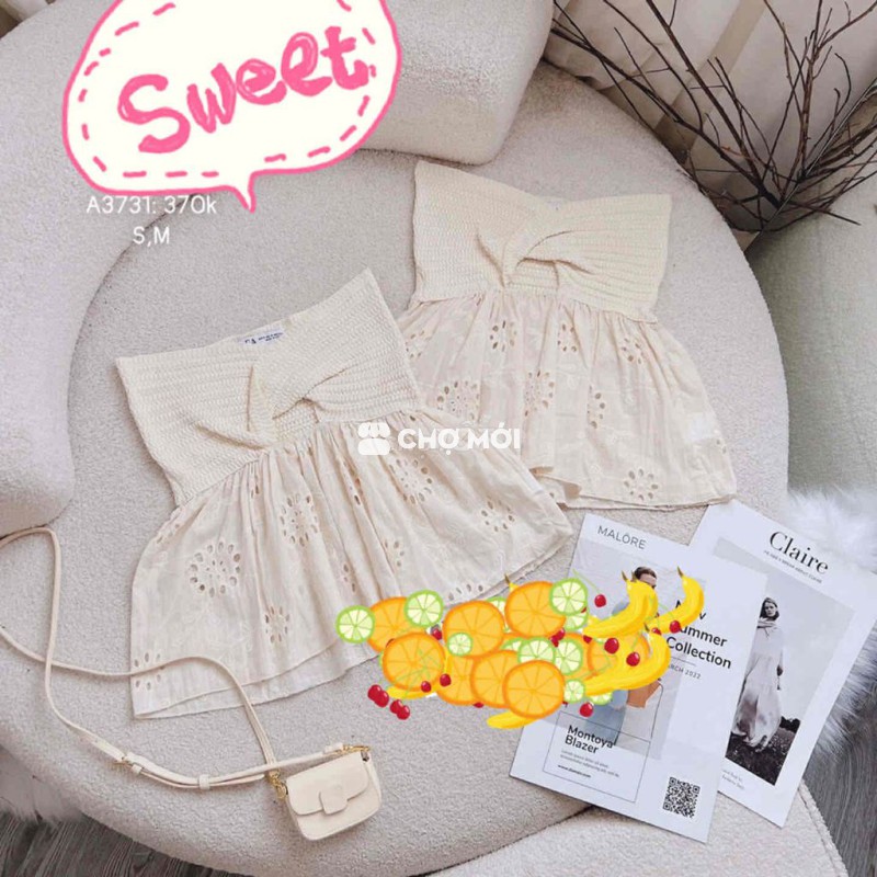 Áo croptop Ren Nữ size S, M