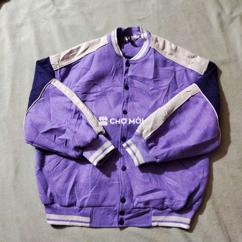 Áo khoác H&M DIVIDED Phối da XS/S