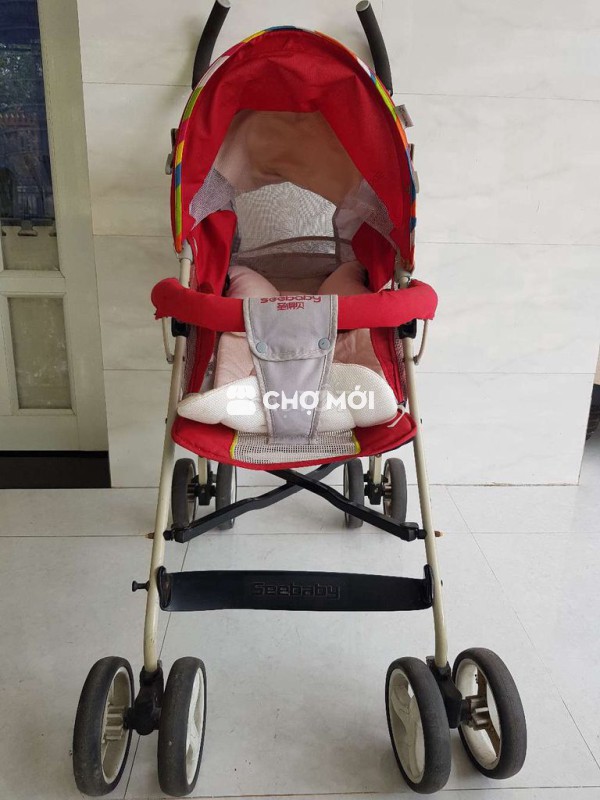 Xe đẩy em bé Seebaby Đỏ