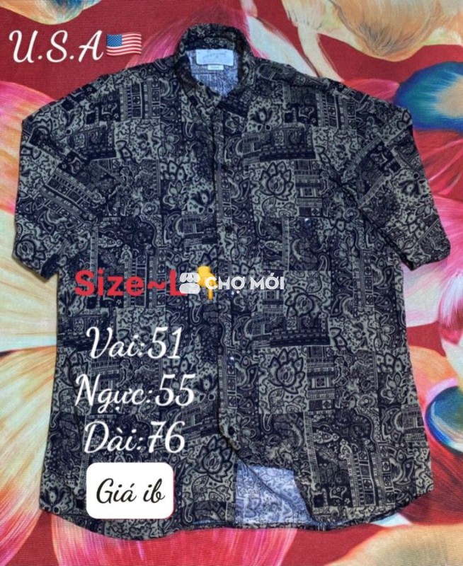 Áo sơ mi Nam Vải size L