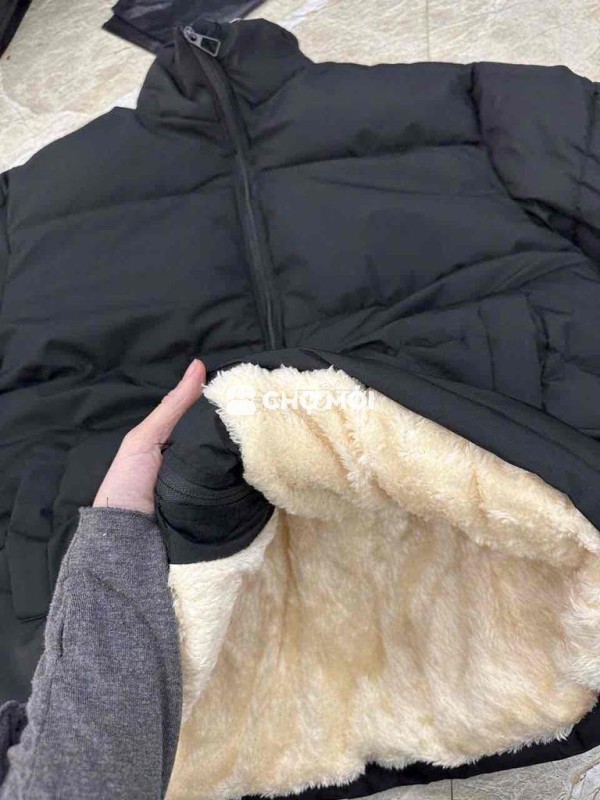 Áo khoác phao lót lông