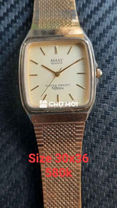 Đồng hồ Maxy Quartz Vàng Kim loại