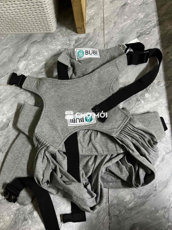 Địu em bé BuBi Gen 3 Vải Xám