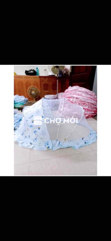 Mùng chụp trẻ em gấp gọn Xanh dương