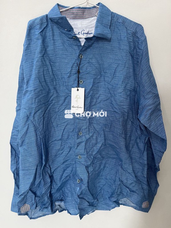 Áo sơ mi nam xanh 2XL