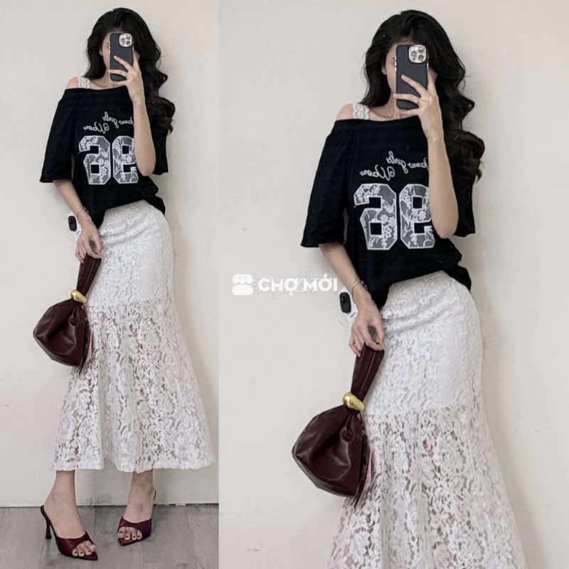 Set đồ nữ Ren Cotton size L