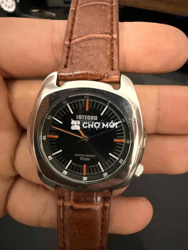 Đồng hồ Citizen Integra Nam Dây da Nâu