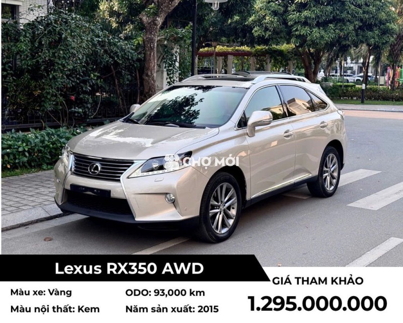 Lexus RX350 AWD 2015 Vàng 93000 km