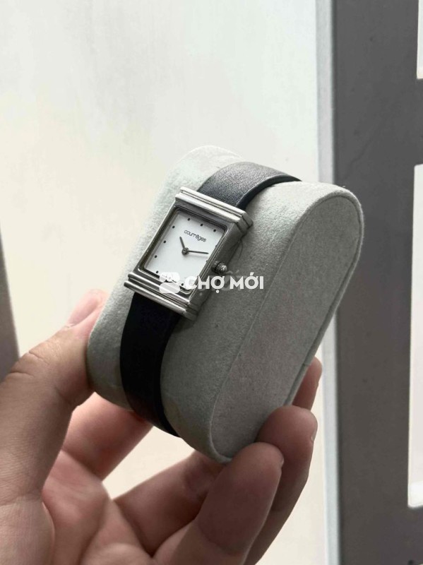 Đồng hồ Courreges Nữ Dây da Đen