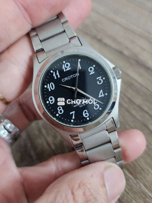 Đồng hồ Croton Titanium Nam Đen