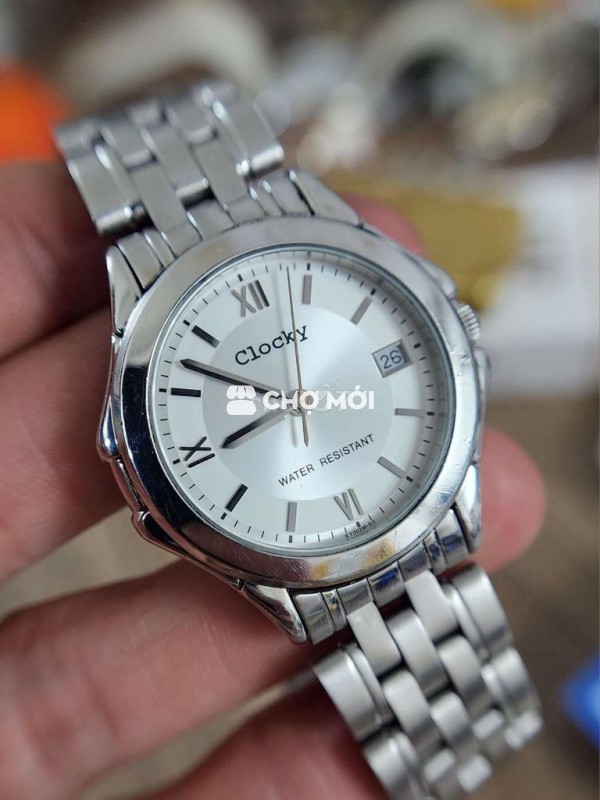 Đồng hồ đeo tay Clocky Thép không gỉ Bạc