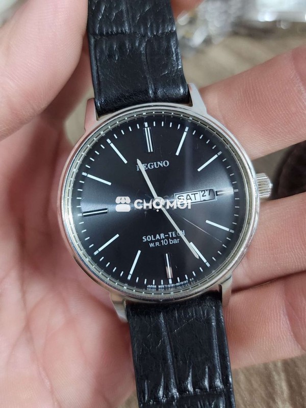 Đồng hồ Citizen Reguno Solar-Tech Nam Đen