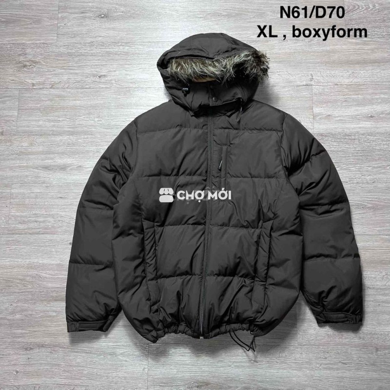 Áo khoác phao Converse nam lông vũ XL