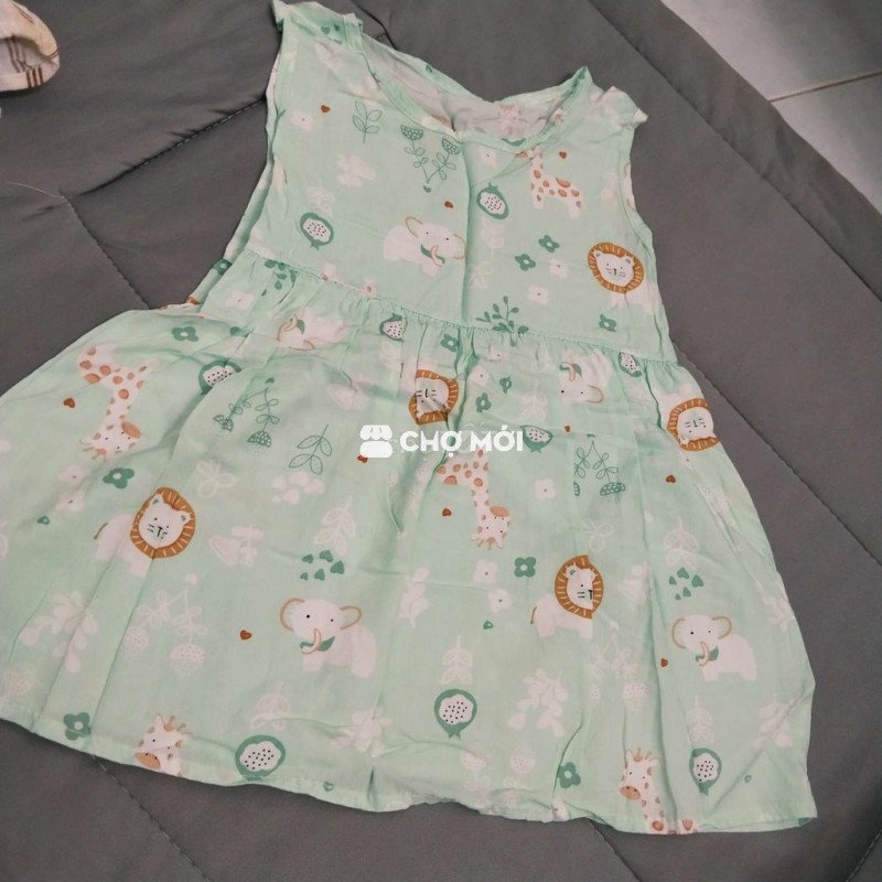 Đầm bé gái vải nhiều màu size 5