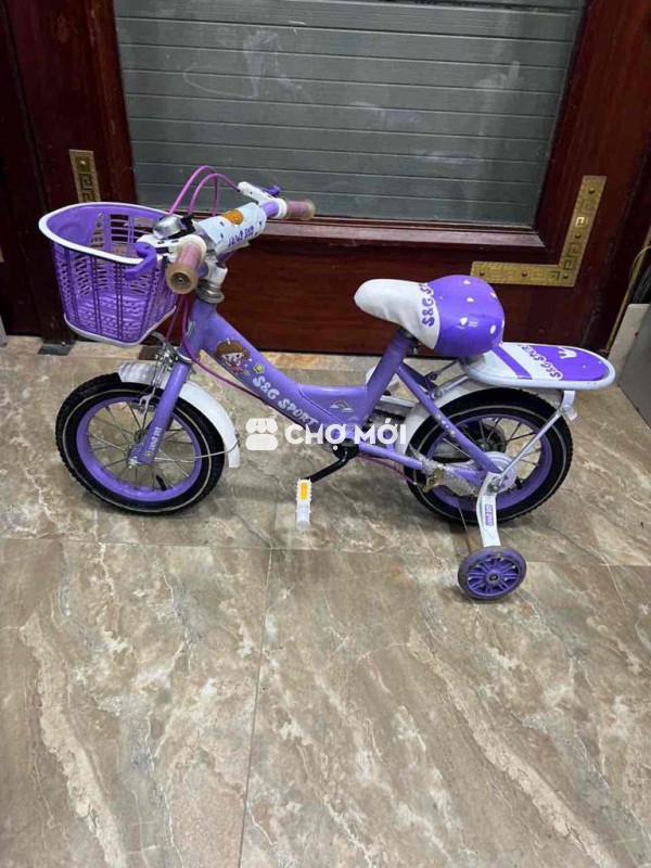 Xe đạp trẻ em S&G Sport Nữ Tím còn mới, đẹp