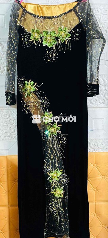 Áo dài Nữ Nhung Đen