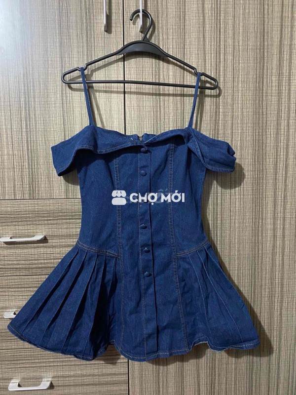 Đầm Jean Nữ Trễ Vai