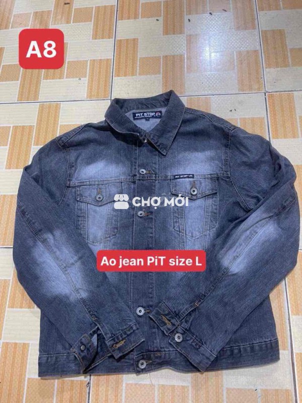 Áo khoác PIT STOP Jean Nam size L