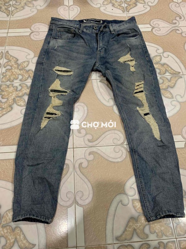 Quần jean nam Jean rách 65-70kg