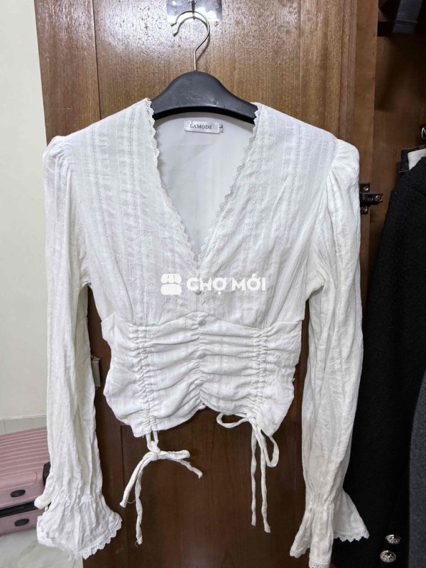 Áo kiểu LAMODE Nữ Trắng size L Đã qua sử dụng
