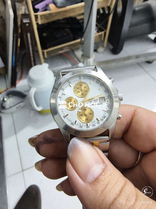 Đồng hồ Citizen Quartz Chronograph Nam Bạc